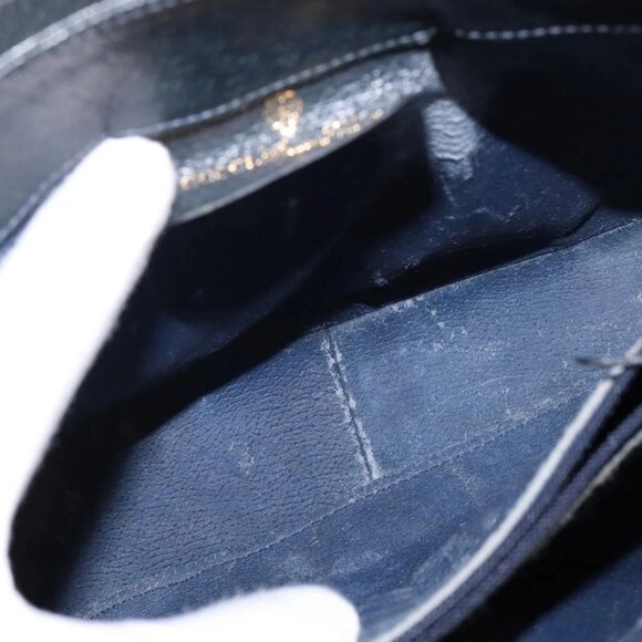 GUCCI GG Supreme Sherry Line Shoulder Bag PVC Navy Gold 72 02 024 Auth 145654 - Picture 13 of 16